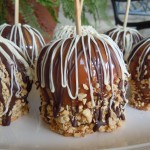 Honey Lacquered Almonds Gourmet Caramel Apples 025 Honey Lacquered Almonds Gourmet Caramel Apples 025