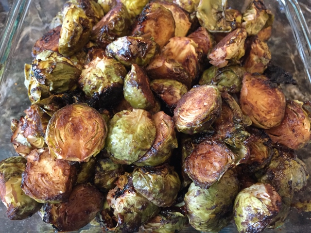 Chef Aj's Balsamic Dijon Roasted Brussels Sprouts Nutmeg Notebook