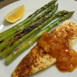 Baked Southwestern Tilapia with Peach Salsa Baked Southwestern Tilapia with Peach Salsa