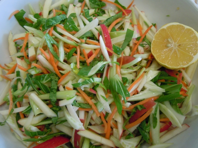 Bok Choy Fennel Salad