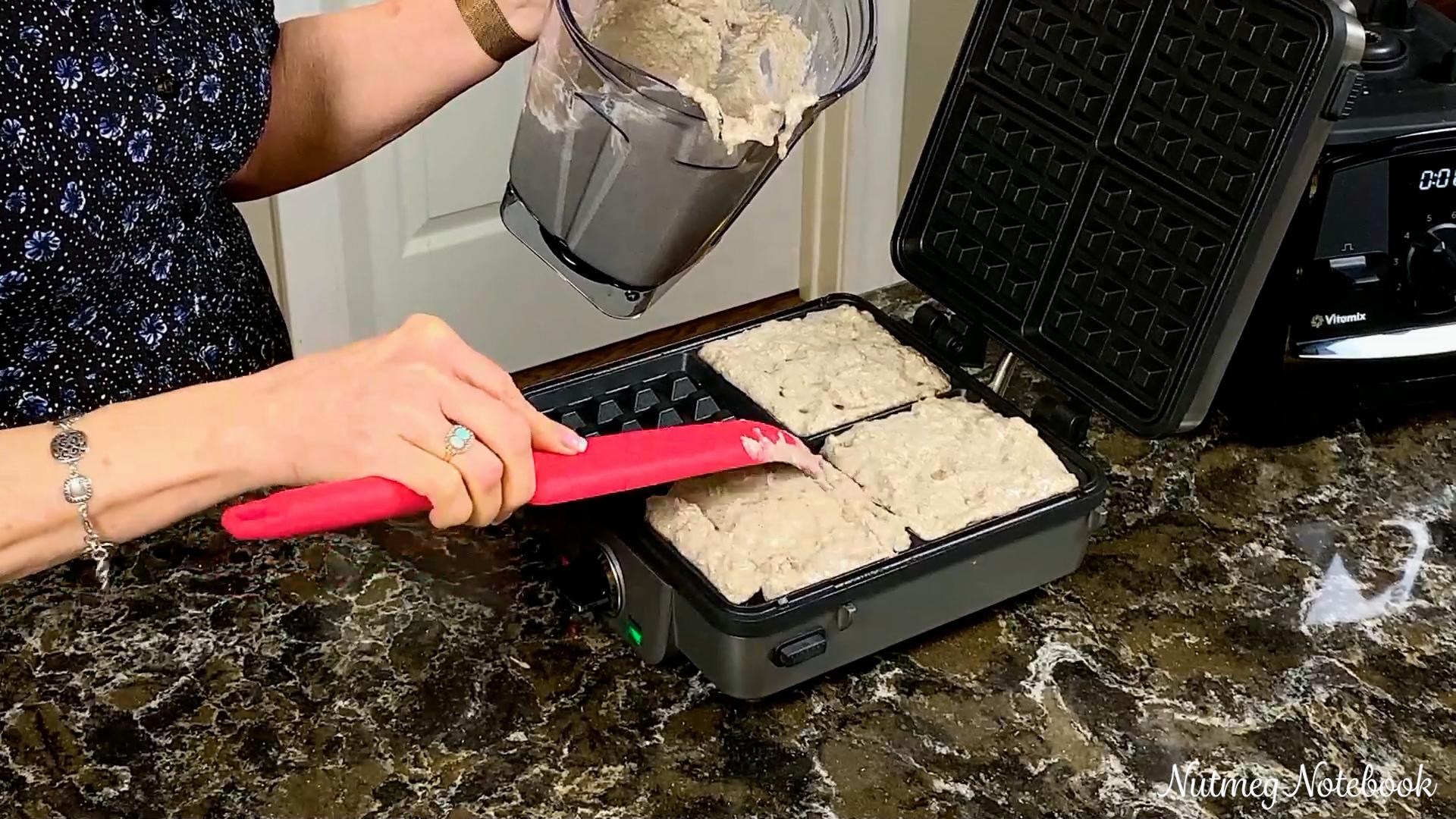 Blender Oat Waffles Gluten Free Dairy Free Nutmeg Notebook