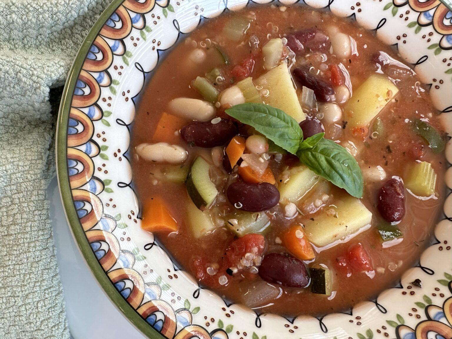 Quinoa Minestrone Soup Nutmeg Notebook