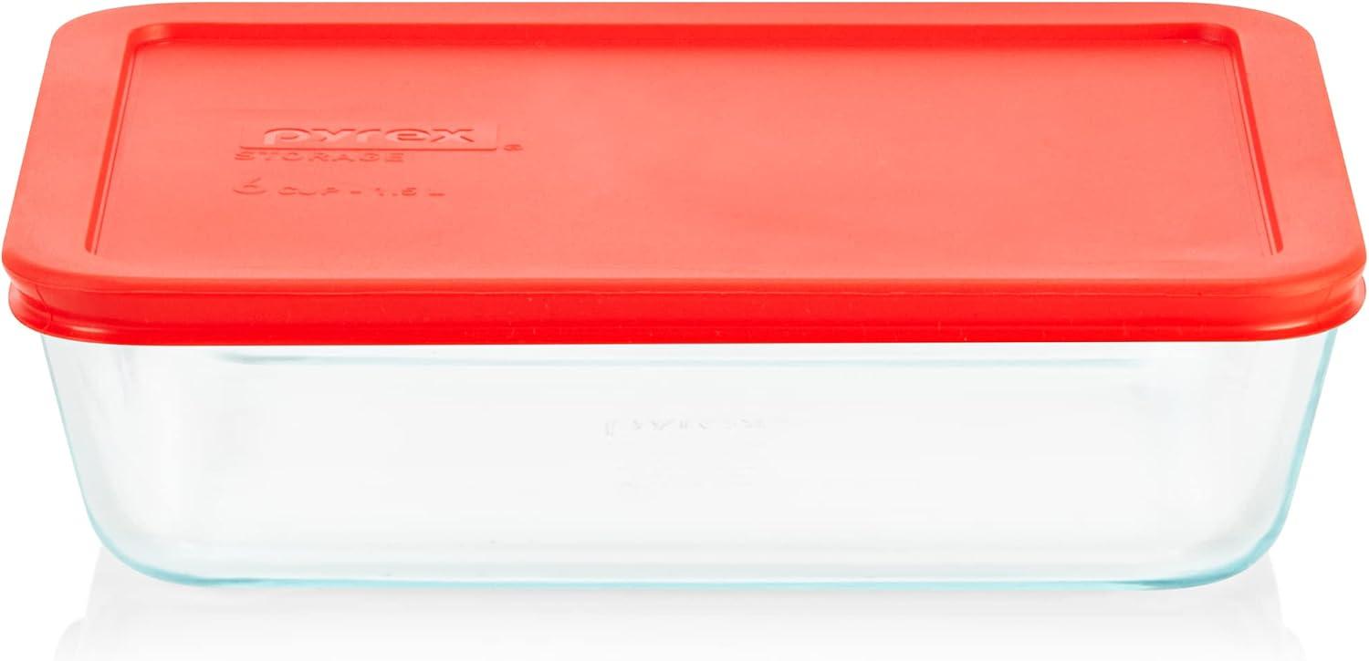 Amazon.com: Pyrex Simply Store 6 Cup Glass Food Storage Container, BPA-Free Lids | BPA-free lid, freezer, dishwasher & microwave safe: Home & Kitchen