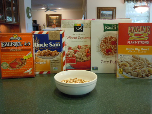 Hubby Tom's Cereal Choices