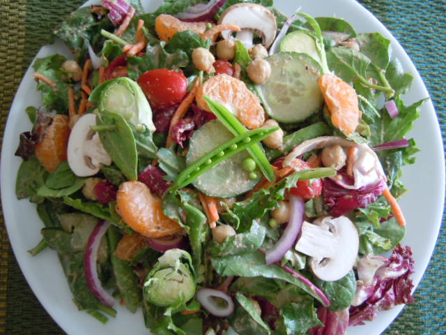 Tami's huge lunch salad