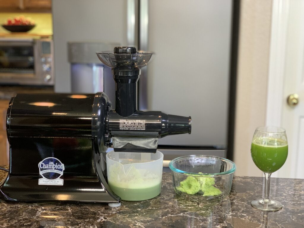 Celery Juice & Celery Cucumber Cooler In The Champion Juicer