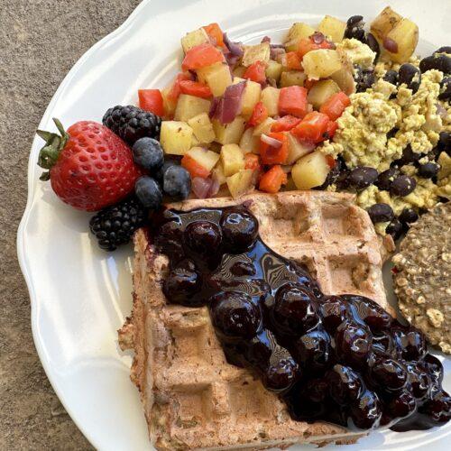 Blender Oat Waffles Gluten Free Dairy Free Nutmeg Notebook