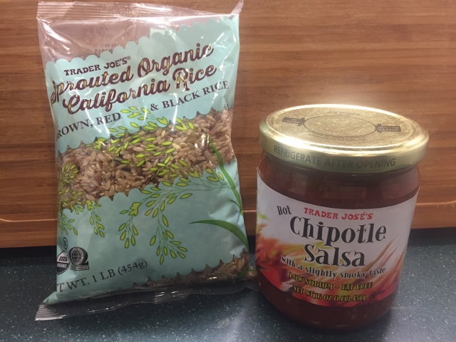 Trader Joe's Organic  Rice Blend & Chipotle Salsa Nutmeg Notebook