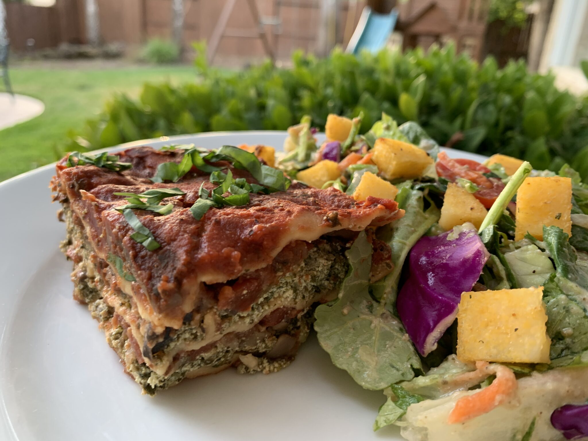 Mushroom Spinach Lasagna Vegan Nutmeg Notebook